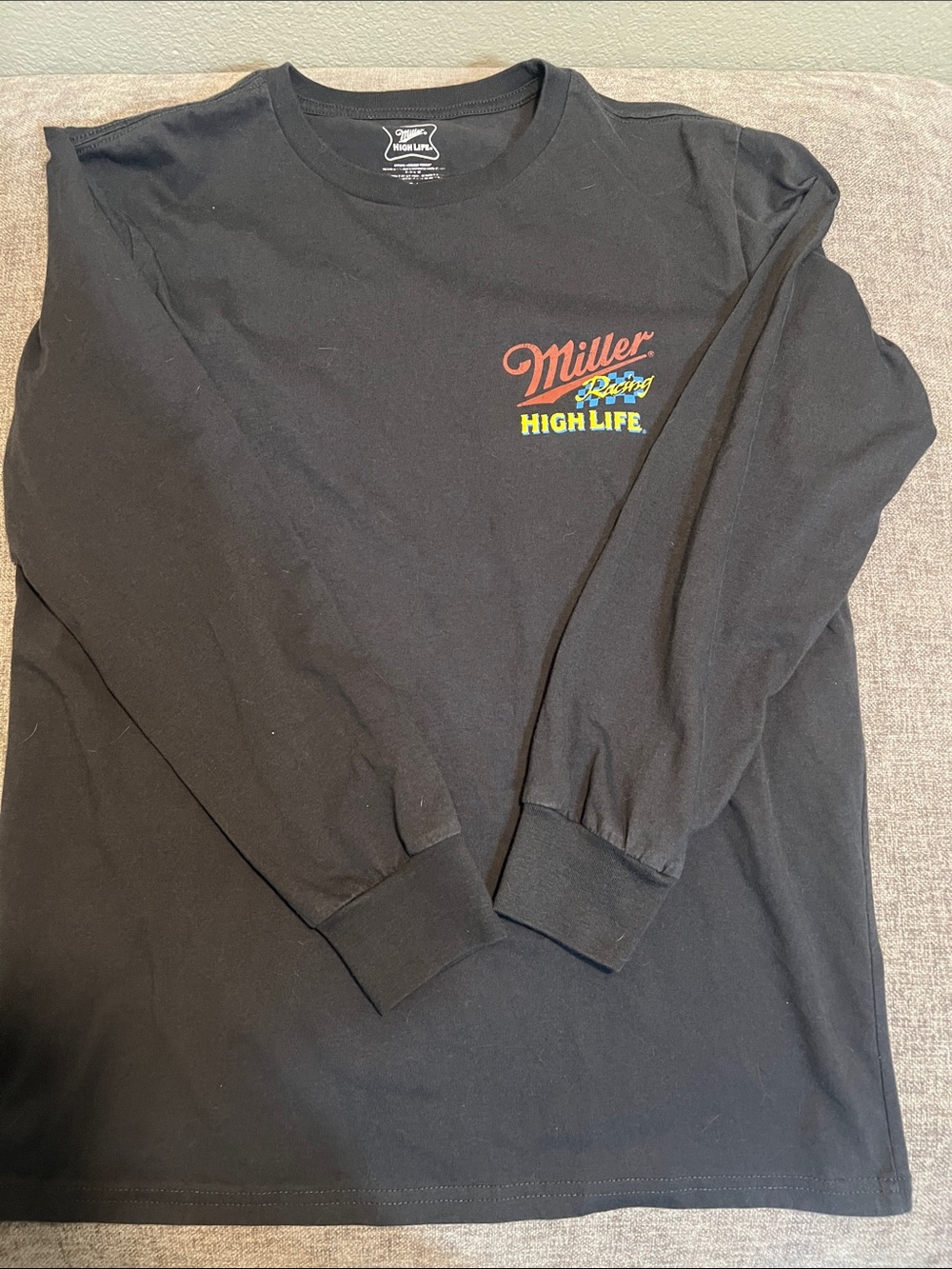 Miller High Life Black Long Sleeve Graphic Tee